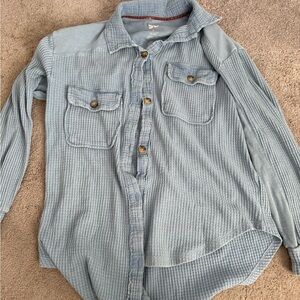 Light Blue Button-Up Shirt